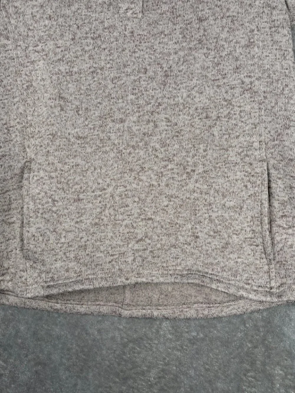 Magellan Fleece Snap Pullover Women's S Beige Outdoor Boyfriend Eclectic Minimal
